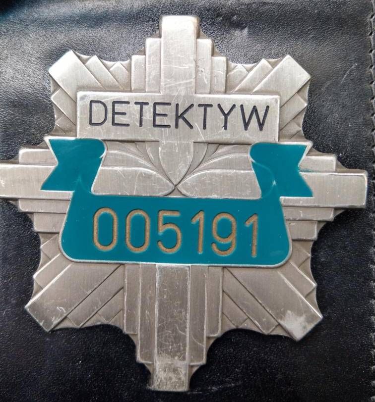 Odznaka detektywa z numerem 005191